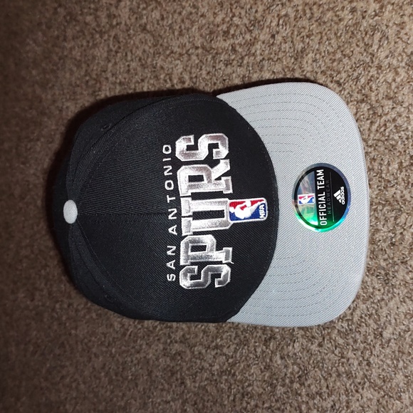 Adidas NBA San Antonio Spurs Official NBA Draft Black Gray Hat OS